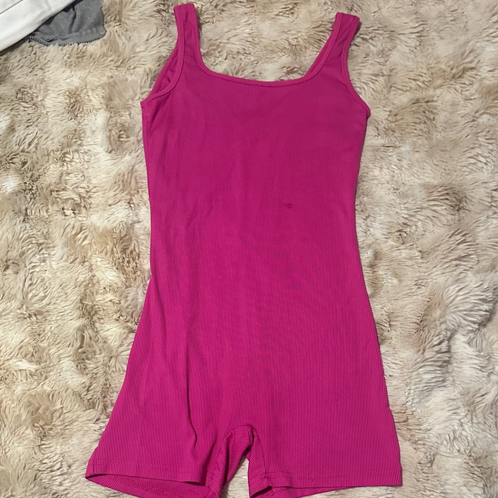 Pink Sleeveless Romper